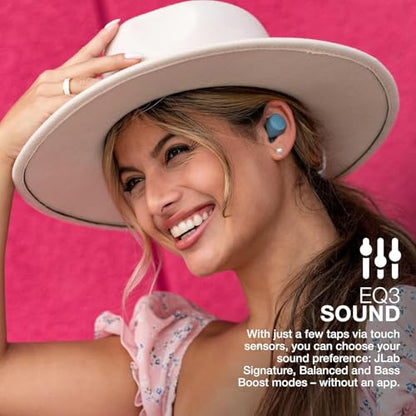 JLab Go Air Pop+ Earbuds, Dual Connect, EQ3 Sound, Slate - color: Slate, style: Matte