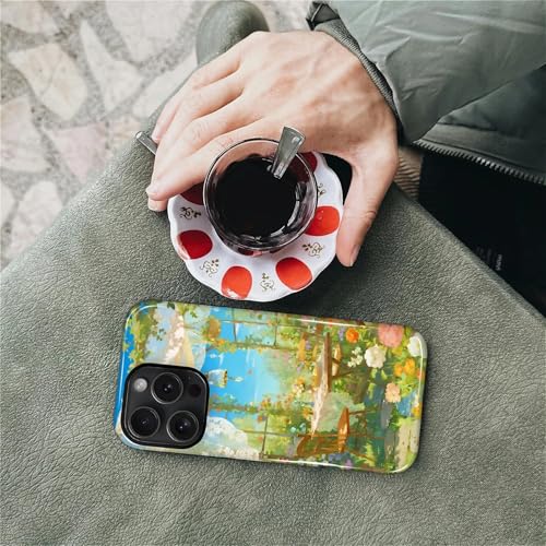 Case for iPhone 15 Pro Max, Shockproof Hybrid Protective Phone Case, Dual-Layer Drop Protection Anti-Scratch, Sunny Garden - color: Sunny Garden, size: iPhone 15 Pro Max