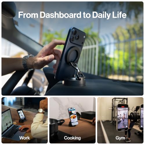 Statik HyperMount (Gen 3) Magnetic Phone Holder, for iPhone and Android - color: Gen 3, size: 1 Pack