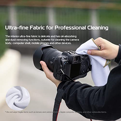 ULANZI Magic Universal Storage Cloth, Easy Wrapping and Safe Protection from Collissions， Bumping and Friction for Camera & Digital Accessories (45 * 45cm) - color: Dark Green