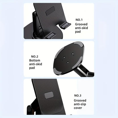 2 Pack Adjustable Phone Stand, Black + White