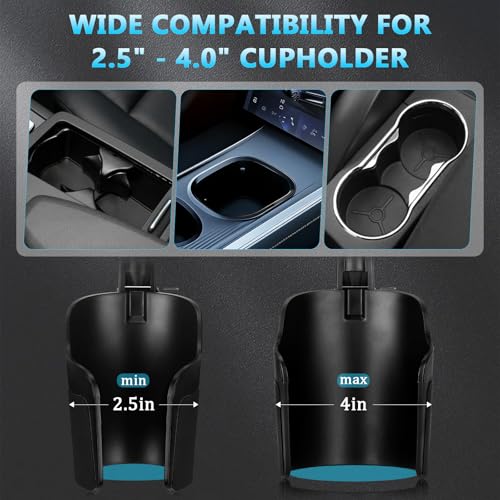 Cup Holder Phone Holder for Car, Car Phone Mount for Magsafe - color: Blue