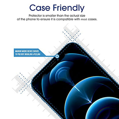 amFiIm OneTouch for iPhone 12 Pro Max Screen Protector 6.7" Tempered Glass - size: 12P-6.7”