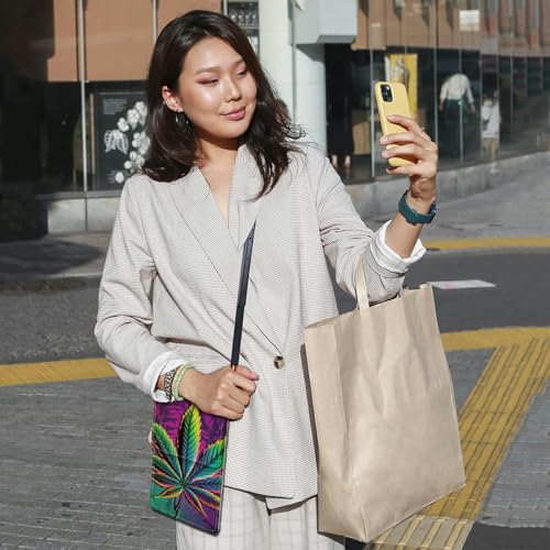 Small Crossbody Bags with Adjustable Shoulder Strap - color: Color Weed