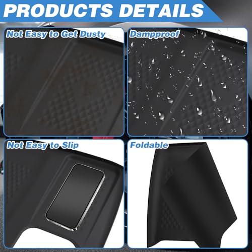 Wireless Charging Non-Slip Mat Fit for 2024 2025 Toyota Grand Highlander Silicone Protective Pad Dampproof Car Center Console Phone Charger Mat Liner Accessories