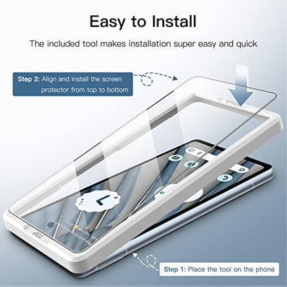 JETech Screen Protector for Google Pixel 7a, 2+2 Pack - size: Pixel 7a