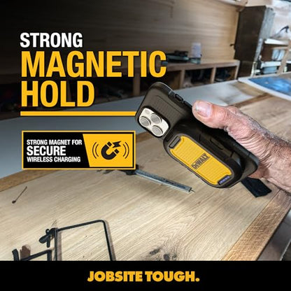 DEWALT Heavy Duty Magnetic Power Bank 5, 000mAh, Rugged, Wireless