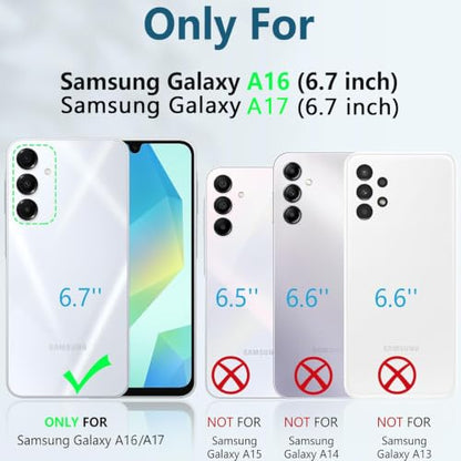 Battery Case for Galaxy A16/A17,Upgraded 10000mAh Rechargeable Portable Extended Battery Pack Supported Qi Wireless Charging Case Compatible with Galaxy A16/A17(6.7 inches) Charging Case-Black - size: Galaxy A16/A17