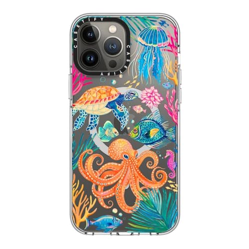 CASETiFY for iPhone 13 Pro Max Case - Impact Clear Compatible with MagSafe | Not Yellowing | 6.6 ft. 3x Military Grade Drop Protection | Under the Sea 2 by Grace Andersson | Clear - color: Under the Sea 2, size: Iphone 13 Pro Max (6.7")