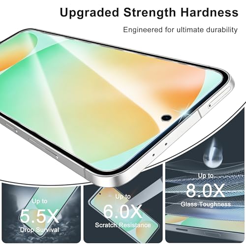 3 Pack for Samsung Galaxy S24 FE Screen Protector, 9H Tempered Glass Full Coverage, Case Friendly, HD Clear, Anti-Scratch, Fingerprint Compatible, Bubble-Free for S24 FE 5G 6.7” - size: 6.7 Inch-Galaxy S24 FE