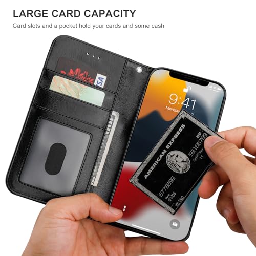 Bocasal for MagSafe Wallet Case Card Holder for iPhone 13 Pro, Black - color: Black for MagSafe
