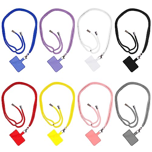 ELANE 8 Pieces Cell Phone Holder Around Neck,Adjustable Crossbody Phone Strap,Cell Phone Lanyard Crossbody Phone Lanyard - color: Colorful
