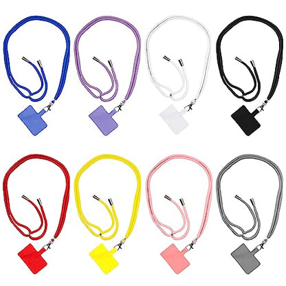 ELANE 8 Pieces Cell Phone Holder Around Neck,Adjustable Crossbody Phone Strap,Cell Phone Lanyard Crossbody Phone Lanyard - color: Colorful