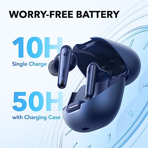 Soundcore by Anker Liberty 4 NC Wireless Earbuds - color: Navy Blue