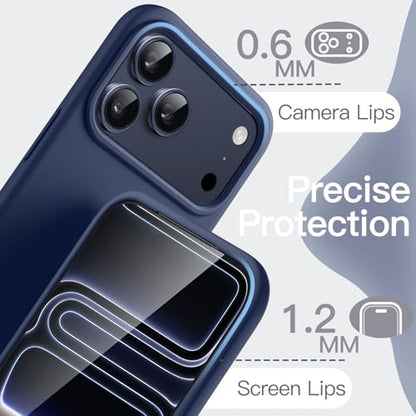 JETech Silicone Case for iPhone 17 Pro Max, Dark Blue - color: Dark Blue, size: iPhone 17 Pro Max