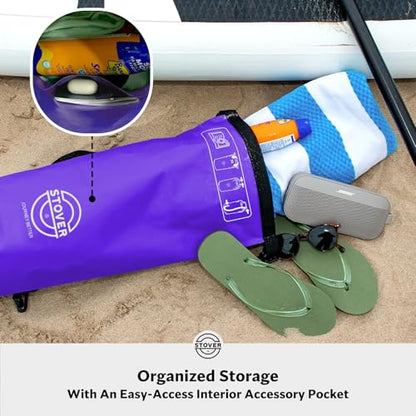 5/10/25/30/40L Waterproof Dry Bag, Small Lightweight Roll Top Dry Bag Backpack w/Waterproof Phone Case, Kayaking, Travel, Hiking, Fishing, Tubing, Camping, the Beach, Men/Women (Purple) - color: 5/10l Purple, size: 5L