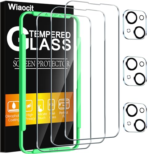 Wiaocit Tempered Glass Screen Protector for iPhone 14 - size: iPhone 14-6.1 Inch