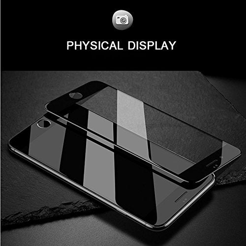 👍 iPhone 8, 7 Full Cover Screen Protector, iFlash Full Coverage Tempered Glass Screen Film for Apple iPhone 8, 7 4.7" / Edge-to-Edge Curved Surface Screen Protector/Bubble Free/Scratch Proof -Black - color: iPhone 7/8 4.7" (Black)