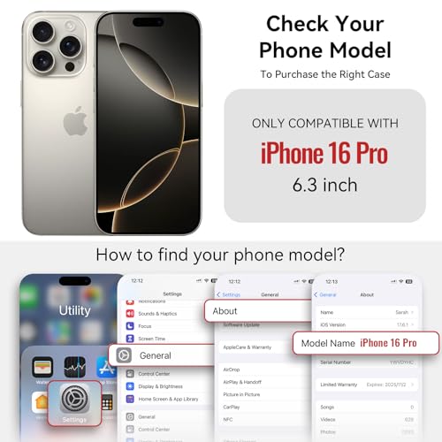 for iPhone 16 Pro - Phone Case Wallet Magnetic, Champagne Gold - color: Champagne Gold, size: iPhone 16 Pro