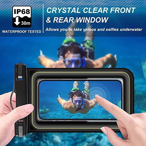 Waterproof Phone Pouch Floating, Up to 7.2",Black - color: Black, size: Up to 7"