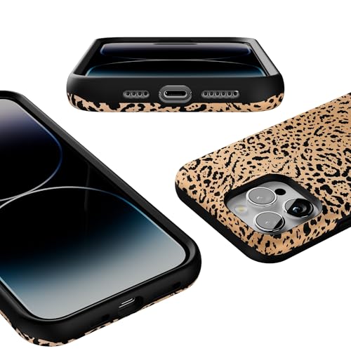 Casely iPhone 14 Pro Max Case | Born to Be Wild | Jaguar Print | Bold Protective Design | Compatible with MagSafe - color: Born to Be Wild | Jaguar Print