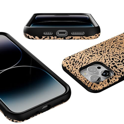 Casely iPhone 14 Pro Max Case | Born to Be Wild | Jaguar Print | Bold Protective Design | Compatible with MagSafe - color: Born to Be Wild | Jaguar Print