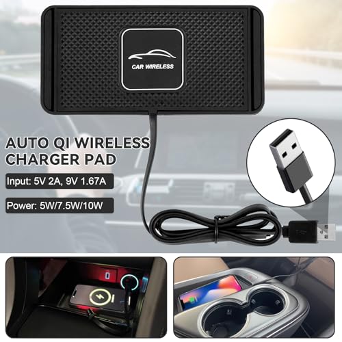 ZPSHYD Wireless Charging Pad for Car Phone Charger Non Slip Fast Charging Pad Compatible with Android iOS Qi Devices (USB Port 30cm Cable) - color: USB Port 30cm Cable