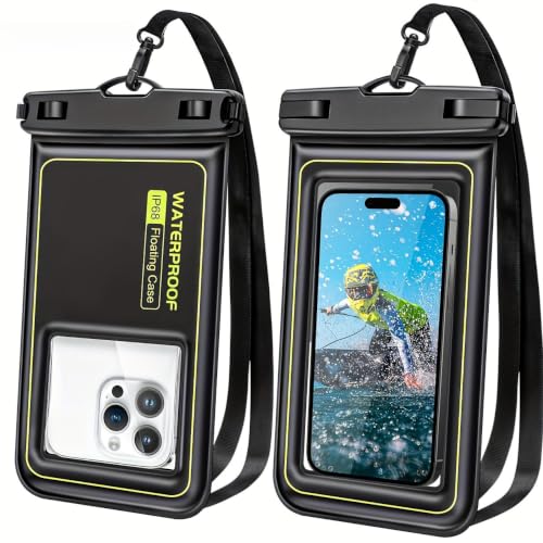 Waterproof Phone Pouch - 6 Colors Universal Touchscreen Waterproof Phone Bag for Swimming, Beach & Outdoor Use (Black) - color: Black
