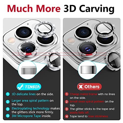 Tensea Bling Camera Lens Protector for iPhone 13 Pro - iPhone 13 Pro Max - color: Glitter