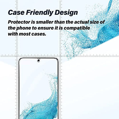 BIGFACE Galaxy S22 Plus Tempered Glass Screen Protector, 2 Pack, Anti-Scratch, Ultrasonic Fingerprint Unlock, Case Friendly, 9H Hardness - size: Galaxy S22 Plus(6.6")