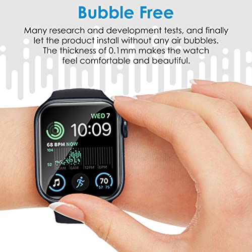 UniqueMe 6 Pack for Apple Watch 44mm SE 3/SE 2/SE Screen Protector - size: 44mm
