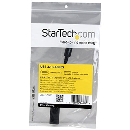 StarTech 6in (15cm) USB-C to USB-A Adapter, USB 5Gbps, 3A, USB-C Male to USB-A Female Converter, USB-IF Certified - size: Adapter (6in), style: USB 3.0 - C to A