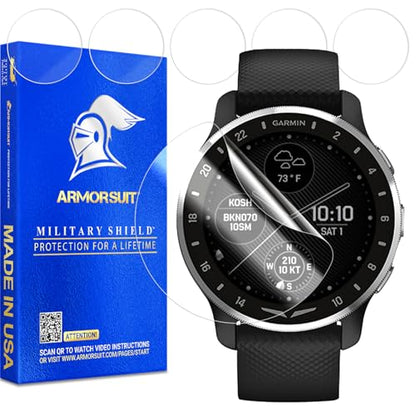 ArmorSuit 6 Pack for Garmin D2 Air X10 Aviator 33mm Screen Protector MilitaryShield HD Clear TPU Film - Made in USA - size: D2 Air X10 Aviator (33mm)