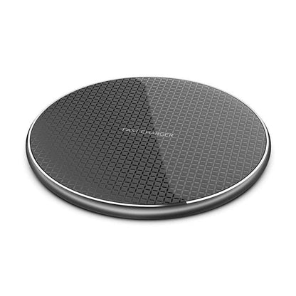 Wireless Charger 15W Fast Charge Aluminum Wireless Charging Pad Mat for iPhone 14 Pro Max/14 Plus/13 Pro/12/11/XS/XR/8, Samsung Galaxy S22/S21, Note 20/10 and More