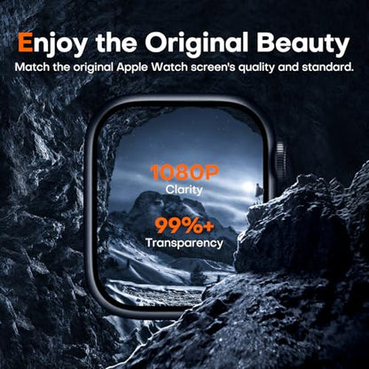 LK LϟK [8 pack] for Apple Watch Series 9/8/7 Screen Protector 41mm - size: Series 9/8/7 41mm Protector