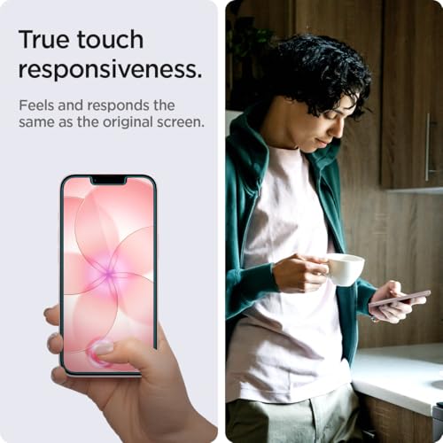 Spigen GlasTR EZFIT Privacy Screen Protector for iPhone 17e/16e/14/13/13Pro