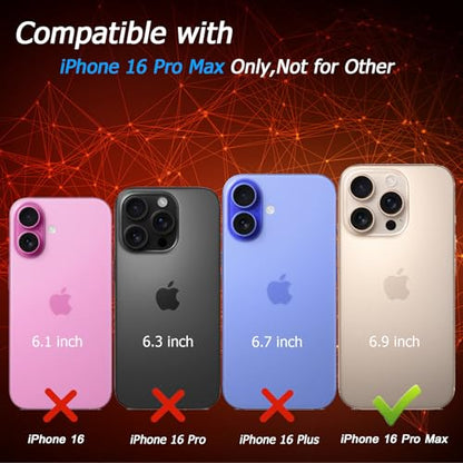 Battery Case for iPhone 16 Pro Max, 12000mAh Enhanced Portable Protective Qi Wireless Charger Case Battery Pack with CarPlay Wireless Charging Compatible for iPhone 16 Pro Max (6.9 inch)-Black - size: iPhone 16 Pro Max