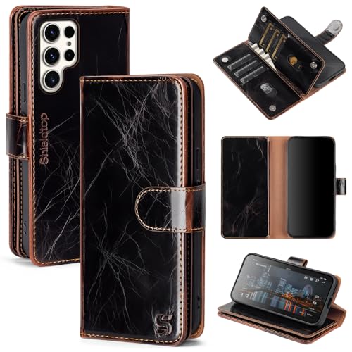 Shieldtop Compatible with Samsung Galaxy S23 Ultra 5G Wallet Case with Card Holder,Women Men RFID Blocking PU Leather Flip TPU Protective Cover Credit Card Slots,Phone Case for S23 Ultra,Coffee - color: Coffee, size: Galaxy S23 Ultra - 6.8"