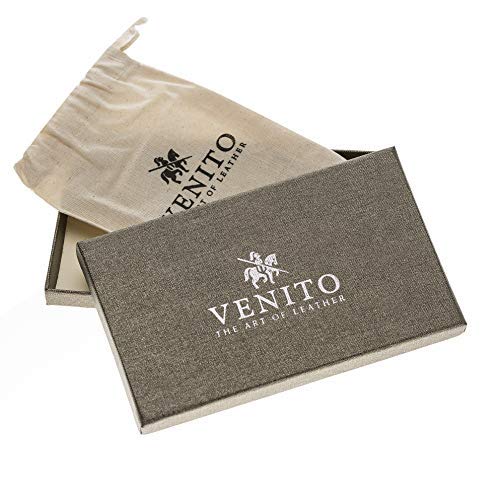 Venito Florence Leather Wallet Phone Case Compatible with Samsung Galaxy Note 10 - Extra Secure with RFID Blocking - Detachable Phone Wallet - Antique Brown - color: Antique Brown, size: Note10