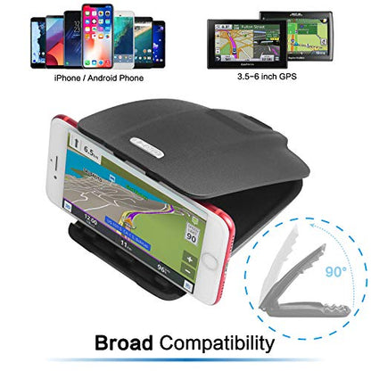1Zero GPS Dash Mount [Matte Black Dock] for Garmin Nuvi Drive Dezl, Tomtom