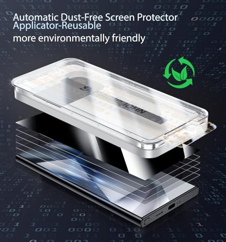 MAGIC JOHN 3rd Gen Upgraded Privacy Screen Protector for Samsung S24 Ultra - size: S24 Ultra 6.8inch