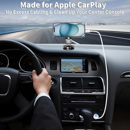 Apple MFi Certified Phone 17 Car Charger Fast Charging, USB-C Car Charger - color: Rich Black