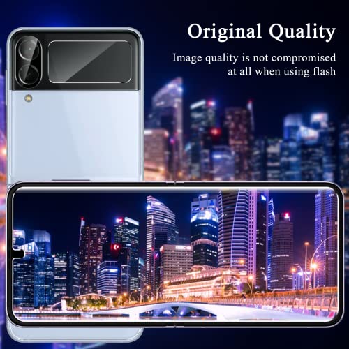 [2 Sets 6 Pack] for Samsung Galaxy Z Flip 4 Screen Protector - size: Z Flip 4