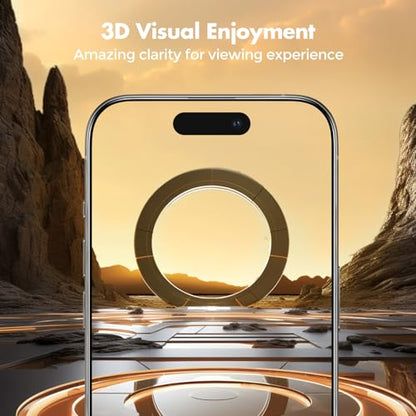 UNBREAKcable Privacy Screen Protector for iPhone 15 Pro Max, Full Coverage Shatterproof Tempered Glass[True 28°Anti Spy][9H Hardness][Easy Installation Frame]2-Pack Private Screen for iPhone 15 ProMax - size: iPhone 15 Pro Max
