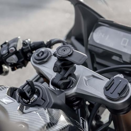 Quad Lock Motorcycle Fork Stem Mount PRO Kit with Vibration Dampener and MAG Phone Case for iPhone 14 - size: iPhone 14