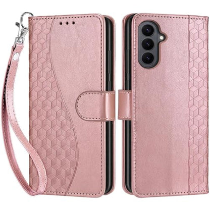 for Samsung Galaxy S26 5G Wallet case, Rose Gold | 3 Card Holders, Kickstand, Shockproof TPU Shell, PU Leather, Magnetic Closure, Protective Flip Folio Cover, Women - color: 5