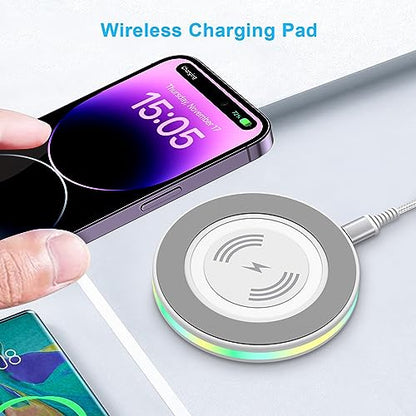 Wireless Charger Samsung Fast Charging Pad Phone Android Charger Station