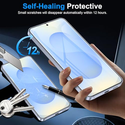 LYWHL 5 Pack for Samsung Galaxy S25 Plus Screen Protector [Like Original Fingerprint Unlock], Real Invisible Self-Healing Protective S25+ Film [Not Glass], HD Clear, Case Friendly, Scratch-Resistant - size: 6.7 inch - Samsung Galaxy S25 Plus