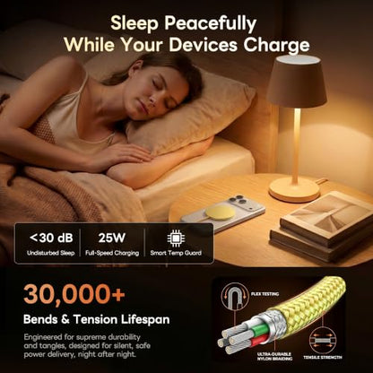 MagSafe 25W Magnetic Wireless Charger Fast Charging Pad for iPhone - color: Light Yellow