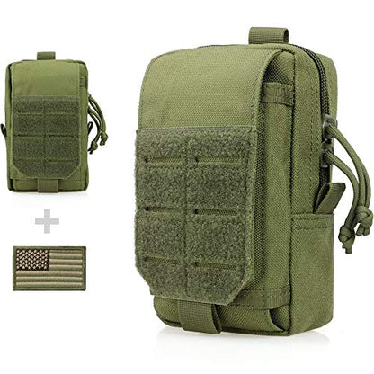 WYNEX Tactical EDC Pouch Molle,Utility Admin Pouch for Small Tool & Phone - color: Army Green